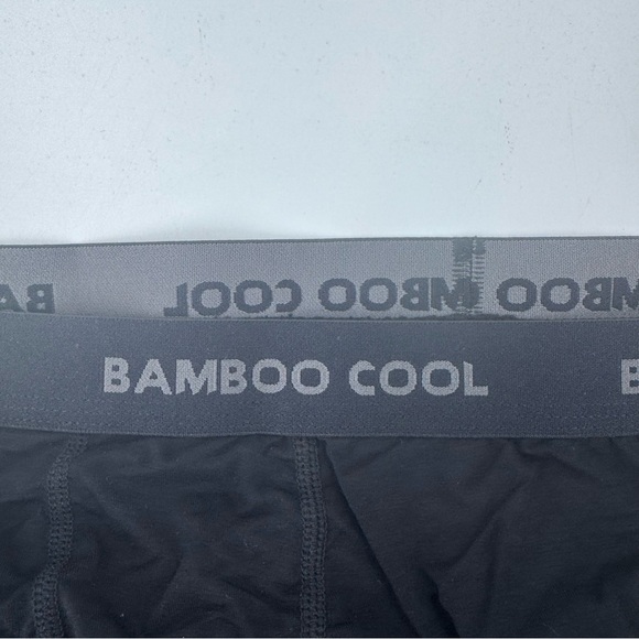 Bamboo Cool Men's Boxer Briefs - Black - Picture 3 of 6